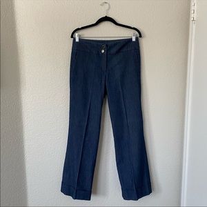 Sandro Sportswear Dark Wash Mid-Rise Wide Leg Trouser Jeans